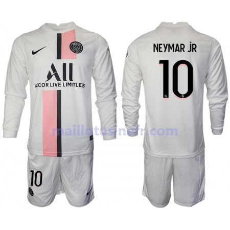 Maillot de Foot Paris Saint-Germain Neymar JR 10 Extérieur 2021-22 Manches Longues - Enfant